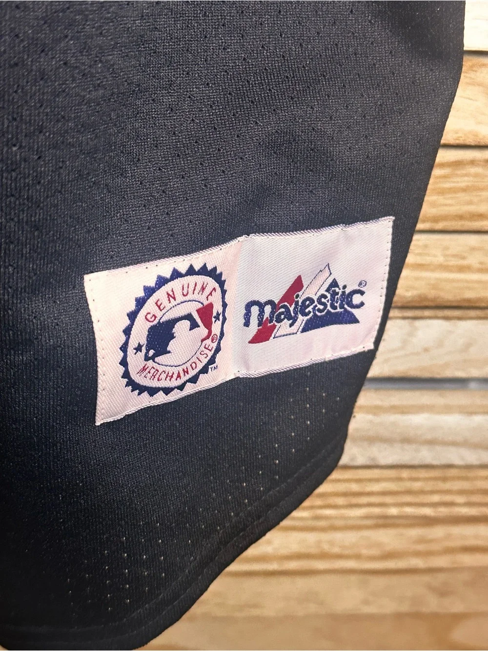 Vintage NY Yankees Majestic Jersey XL Black MLB Genuine Merchandise Baseball